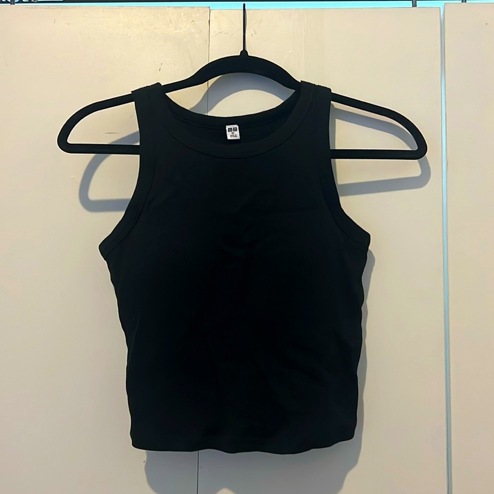 Black top with pads, new